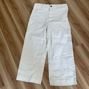 Comfy creme pants with lots of stretch!